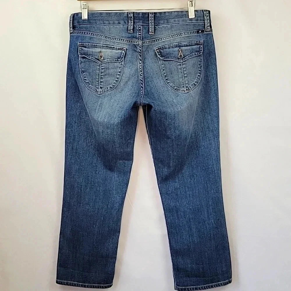 Lucky Brand Sweet Jean Crop Flap Jeans Lt Wash Size 8